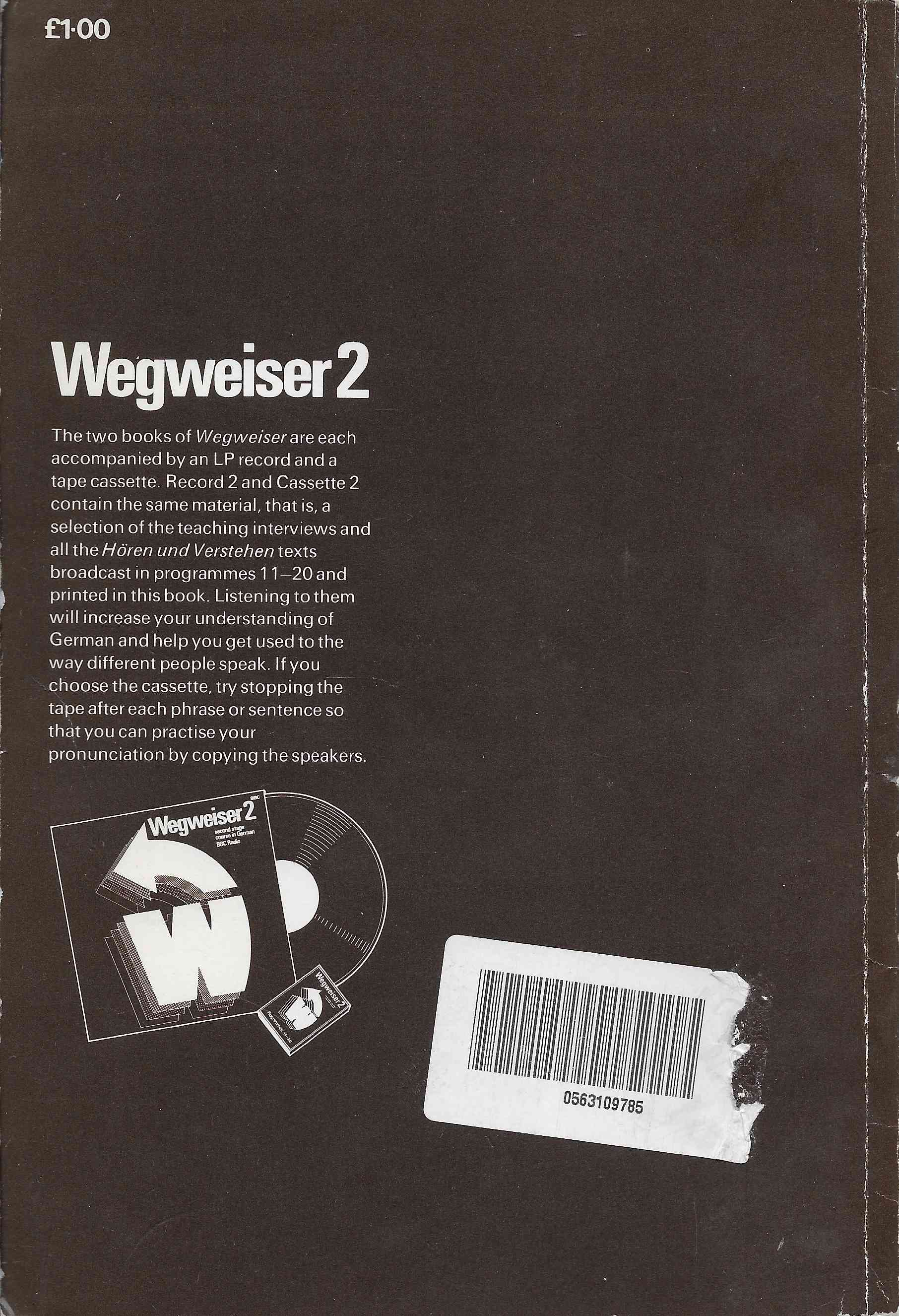 Picture of ISBN 0 563 10978 5 Wegweiser 2 by artist Antony Peck / Frank Kershaw / Helga Howard from the BBC records and Tapes library